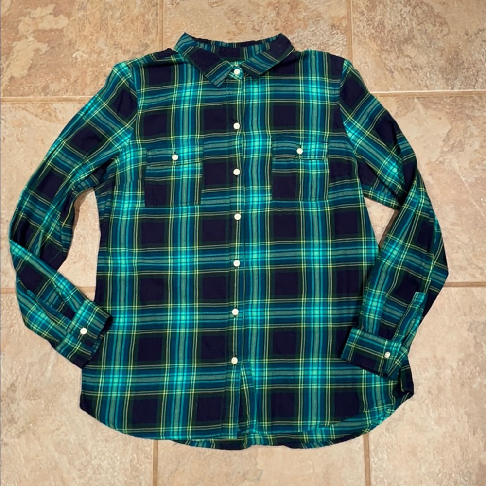Old Navy Plaid Button Down